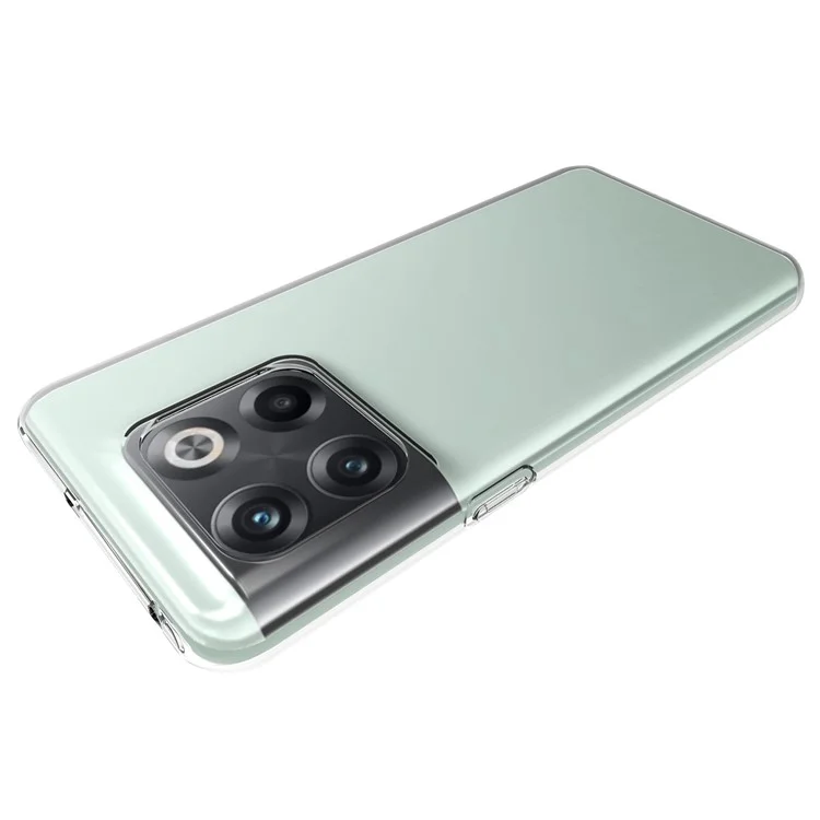 10Pcs / Pack For OnePlus 10T 5G / Ace Pro 5G Anti-scratch Crystal Clear TPU Case Inner Watermark-Free Phone Cover