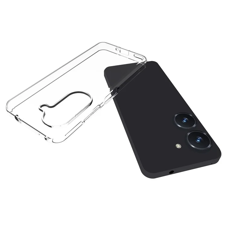 10 Unidades / Pacote Para Asus Zenfone 9 5G Capa de Telefone TPU Transparente Antiimpacto Recortes Precisos Sem Marcas D'água na Capa do Telefone