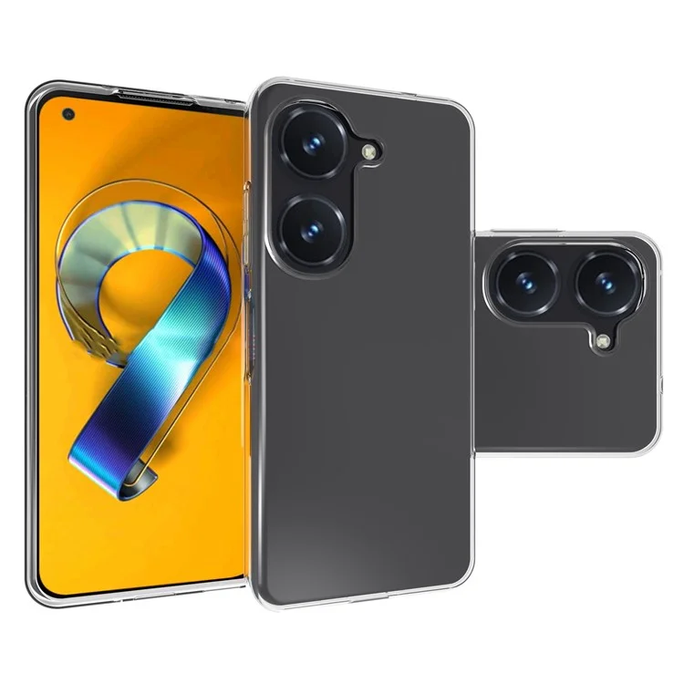 10 Unidades / Pacote Para Asus Zenfone 9 5G Capa de Telefone TPU Transparente Antiimpacto Recortes Precisos Sem Marcas D'água na Capa do Telefone