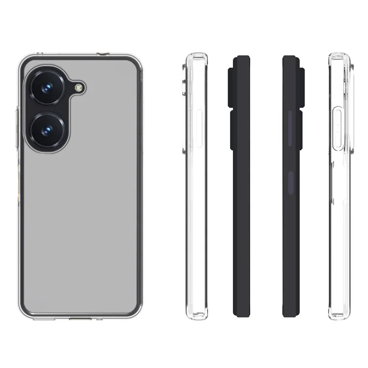 10 Unidades / Pacote Para Asus Zenfone 9 5G Capa de Telefone TPU Transparente Antiimpacto Recortes Precisos Sem Marcas D'água na Capa do Telefone