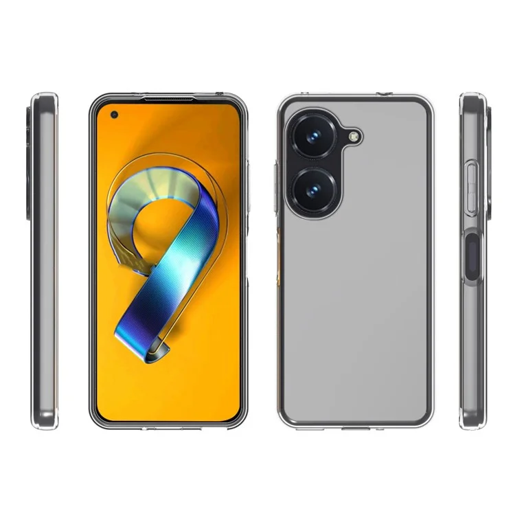 10 Unidades / Pacote Para Asus Zenfone 9 5G Capa de Telefone TPU Transparente Antiimpacto Recortes Precisos Sem Marcas D'água na Capa do Telefone