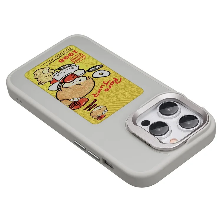 Enkzone Pour Iphone 15 Pro Max E Ink Téléphone Ink Case à 4 Couleurs Affichage Pattum Personnalisé - Gris