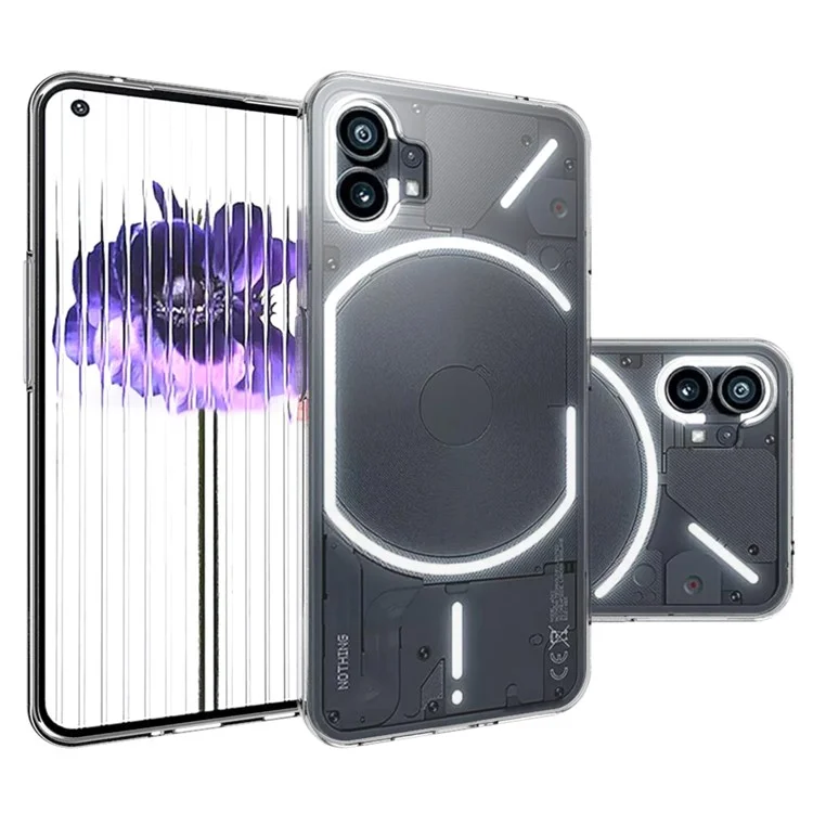 10Pcs / Pack For Nothing phone (1) 5G Transparent TPU Phone Case Inner Watermark-Free Anti-fall Lightweight Phone Cover