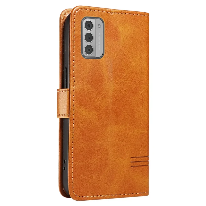 For Nokia G42 Case with Card Holder Wallet PU Leather Flip Phone Cover - Yellow
