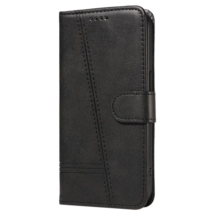 Para Motorola Moto G45 5G / G34 5G Funda Cartera de Piel sintética con Soporte y Visualización - Negro