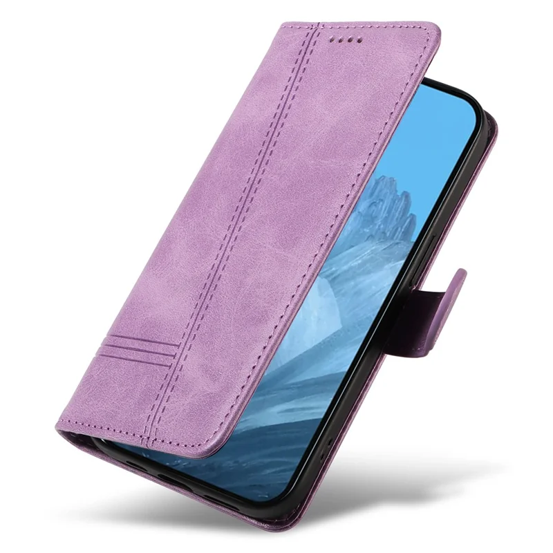 For Google Pixel 10 Pro / 10 / 9 Pro / 9 Case Leather Book Flip Phone Cover Wallet Stand View - Light Purple