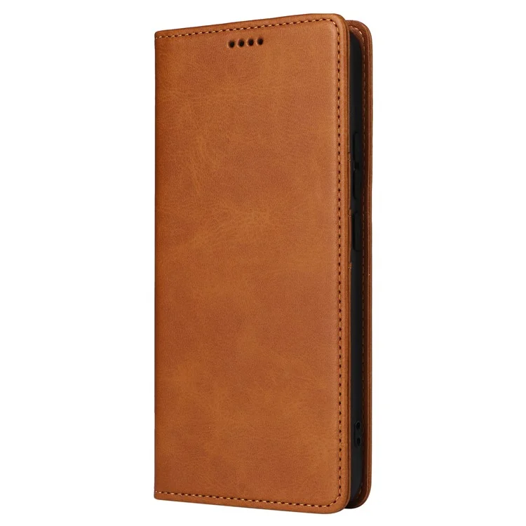 For Samsung Galaxy S22 5G Case Wallet Leather Flip Phone Cover RFID Blocking - Brown