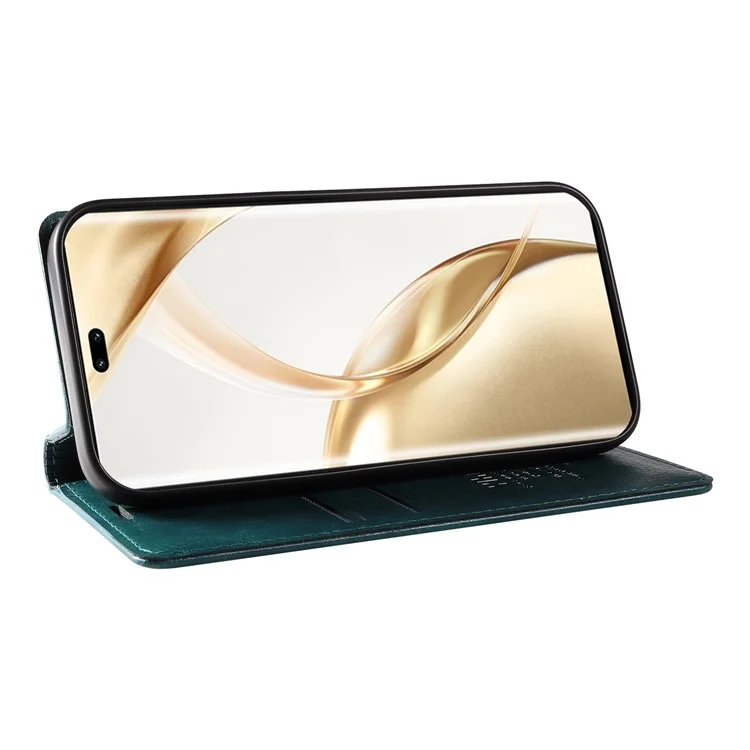 YIKATU YK-006 Pour Honor 200 Pro 5G Étui Texture Litchi Étui de téléphone en cuir avec portefeuille - Bleu