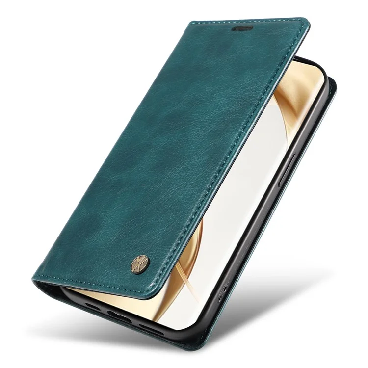 YIKATU YK-006 Pour Honor 200 Pro 5G Étui Texture Litchi Étui de téléphone en cuir avec portefeuille - Bleu