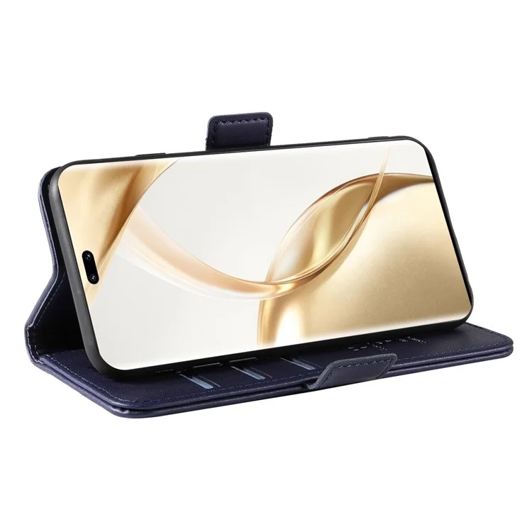 YIKATU YK-003 Pour Honor 200 Pro 5G Étui Coque Portefeuille en Cuir PU - Saphir