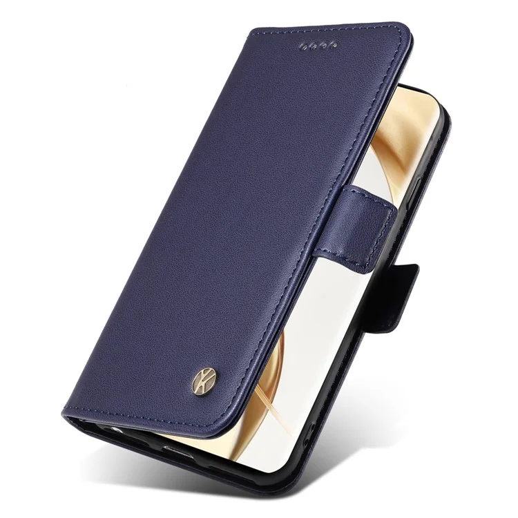 YIKATU YK-003 Pour Honor 200 Pro 5G Étui Coque Portefeuille en Cuir PU - Saphir