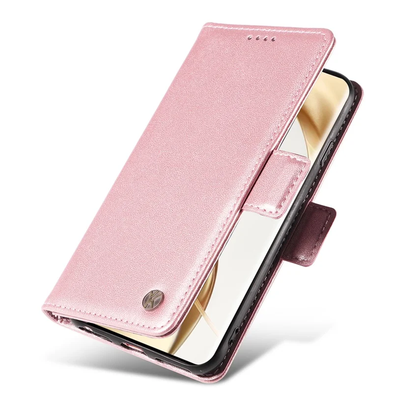YIKATU YK-003 For Honor 200 Pro 5G Case PU Leather Phone Wallet Cover - Rose Gold