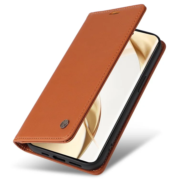 YIKATU YK-001 For Honor 200 Pro 5G Étui en cuir PU Portefeuille Support Anti-Chute - Marron