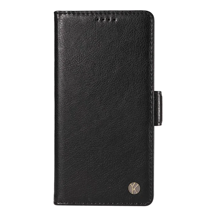 YIKATU YK-007 Para Xiaomi Redmi 13 5G / 13 4G Anti-Arañazos Funda de Teléfono de Piel PU con Soporte - Negro