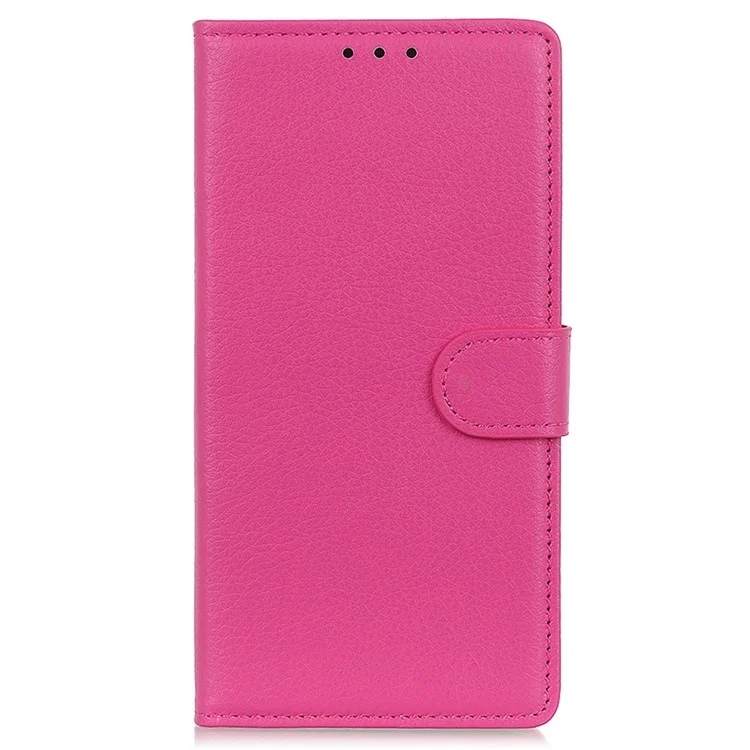 Per OnePlus Nord CE4 Lite 5G / Oppo K12x 5G (Cina) Custodia Pelle Texture Litchi Portafoglio Custodia per Telefono - Rose