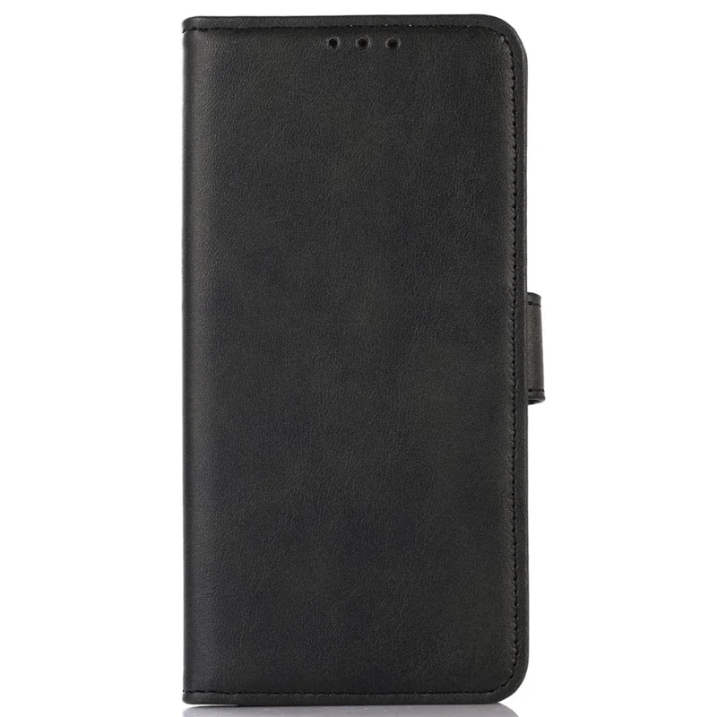 For Oppo Reno12 5G (Global) Case Cowhide Texture Leather Wallet Phone Cover - Black