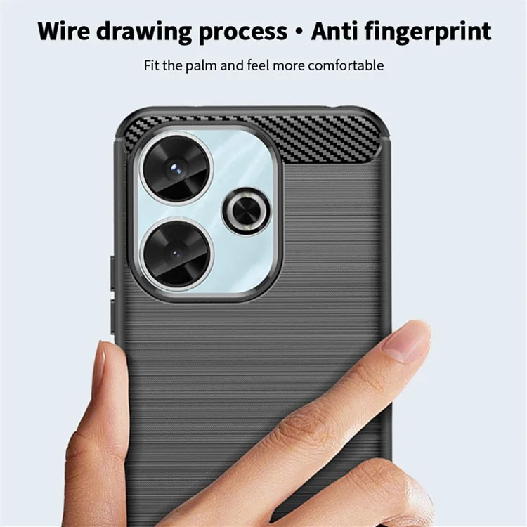 MOFI JK TPU Series-1 para Xiaomi Redmi 13 5G / 13 4G / Redmi Note 13R 5G Funda de TPU para teléfono - Negro