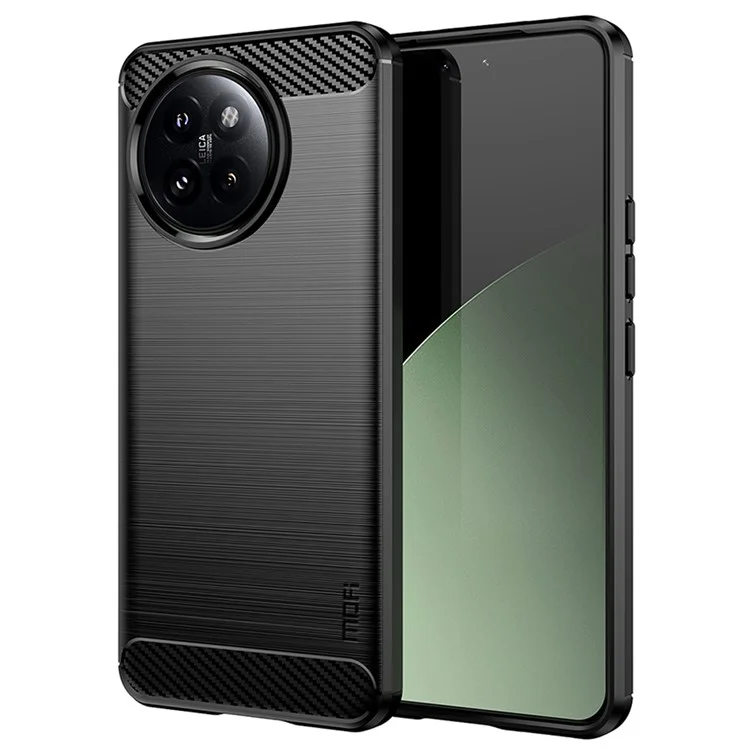 MOFI JK TPU Serie-1 para Xiaomi Civi 4 Pro 5G / 14 Civi 5G Funda Carcasa de TPU Cepillado - Negro