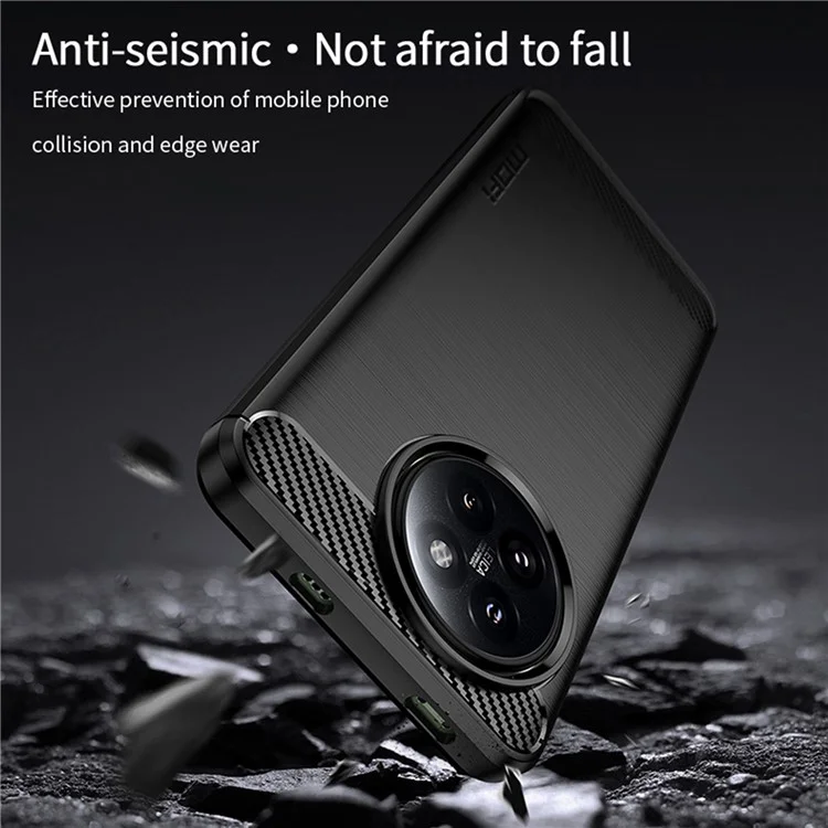 MOFI JK TPU Serie-1 para Xiaomi Civi 4 Pro 5G / 14 Civi 5G Funda Carcasa de TPU Cepillado - Negro