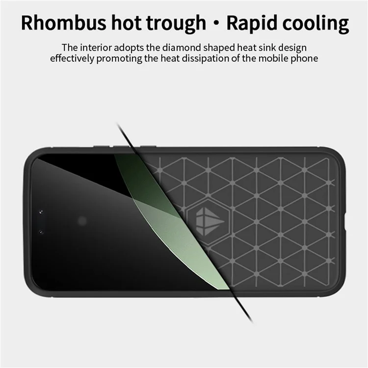 MOFI JK TPU Serie-1 para Xiaomi Civi 4 Pro 5G / 14 Civi 5G Funda Carcasa de TPU Cepillado - Negro