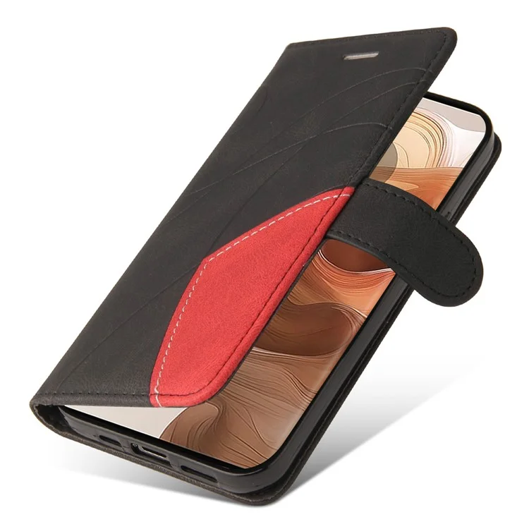 KT Leather Series-1 Per Motorola Edge 50 Ultra 5G / Moto X50 Ultra 5G Cover in Pelle Effetto Colore - Nero