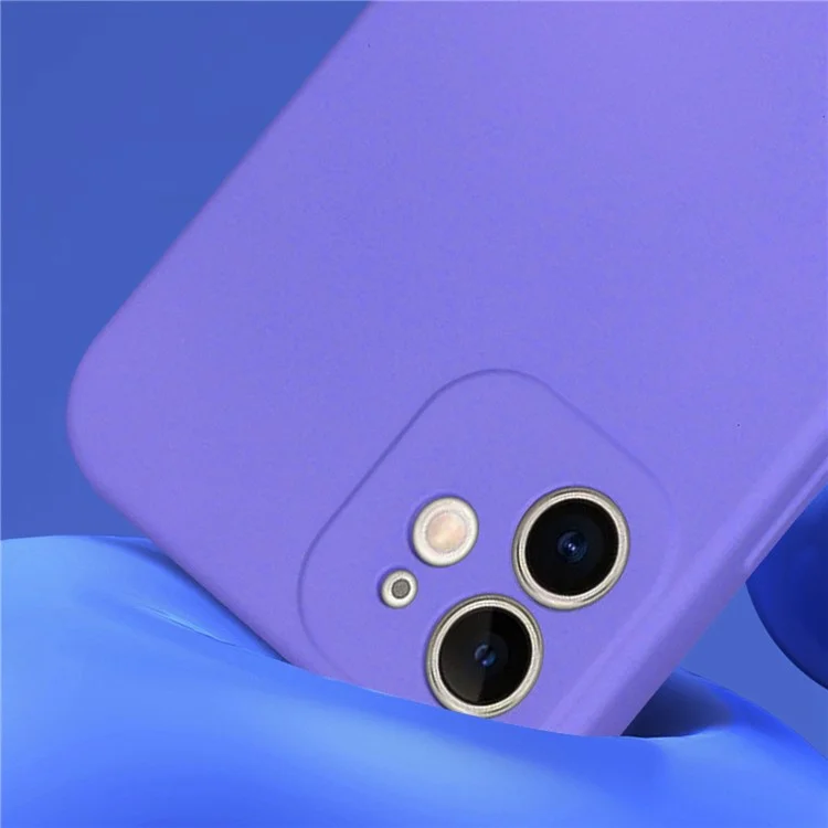 Para iPhone 11 de 6,1 pulgadas Casos resistentes a los golpes 2.2mm TPU + Forro suave Funda protectora para teléfono Funda delgada - Púrpura