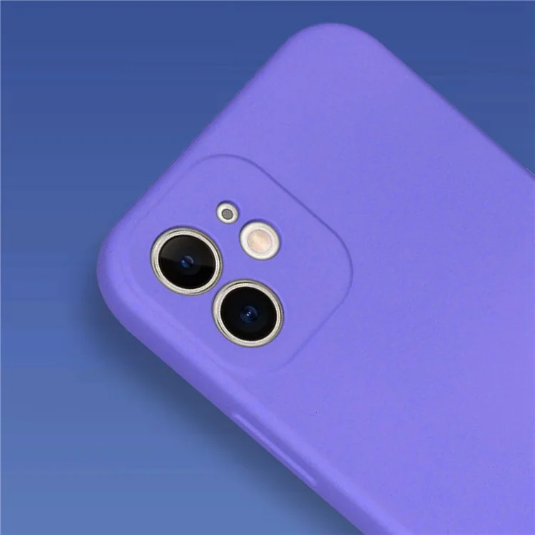 Para iPhone 11 de 6,1 pulgadas Casos resistentes a los golpes 2.2mm TPU + Forro suave Funda protectora para teléfono Funda delgada - Púrpura