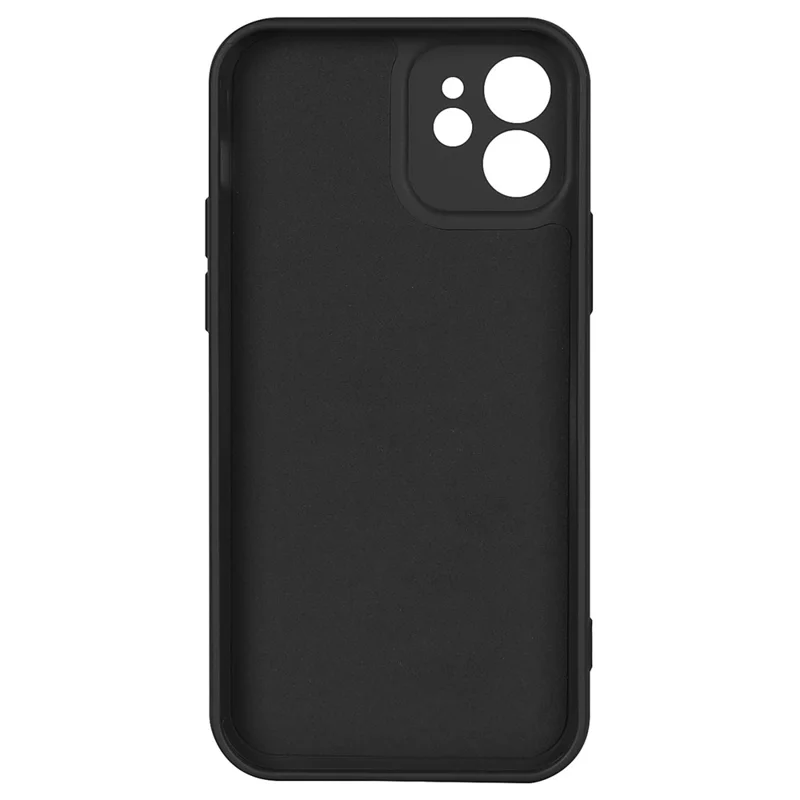 For iPhone 11 6.1 inch Shockproof Cases 2.2mm TPU +Soft Lining Phone Cover Protective Slim Case - Black