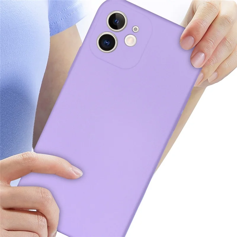 For iPhone 11 6.1 inch Shockproof Cases 2.2mm TPU +Soft Lining Phone Cover Protective Slim Case - Black