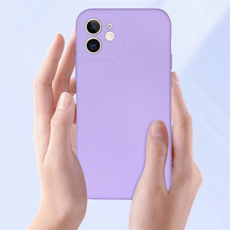 For iPhone 11 6.1 inch Shockproof Cases 2.2mm TPU +Soft Lining Phone Cover Protective Slim Case - Black