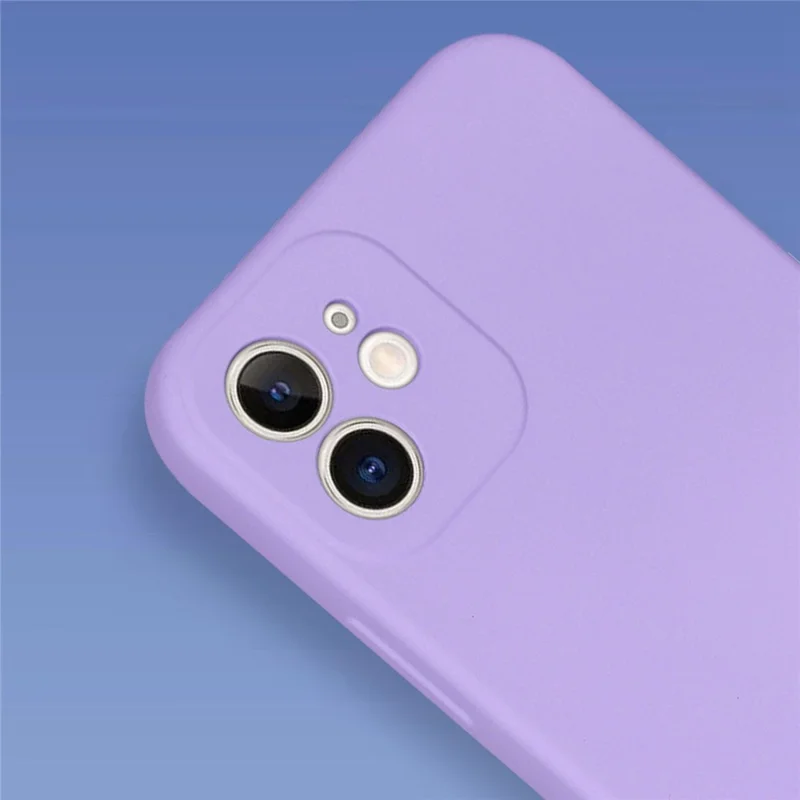For iPhone 11 6.1 inch Shockproof Cases 2.2mm TPU +Soft Lining Phone Cover Protective Slim Case - Black
