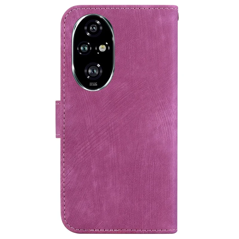 For Honor 200 Pro 5G Wallet Case Cute Tiger Imprint Leather Phone Cover - Rose