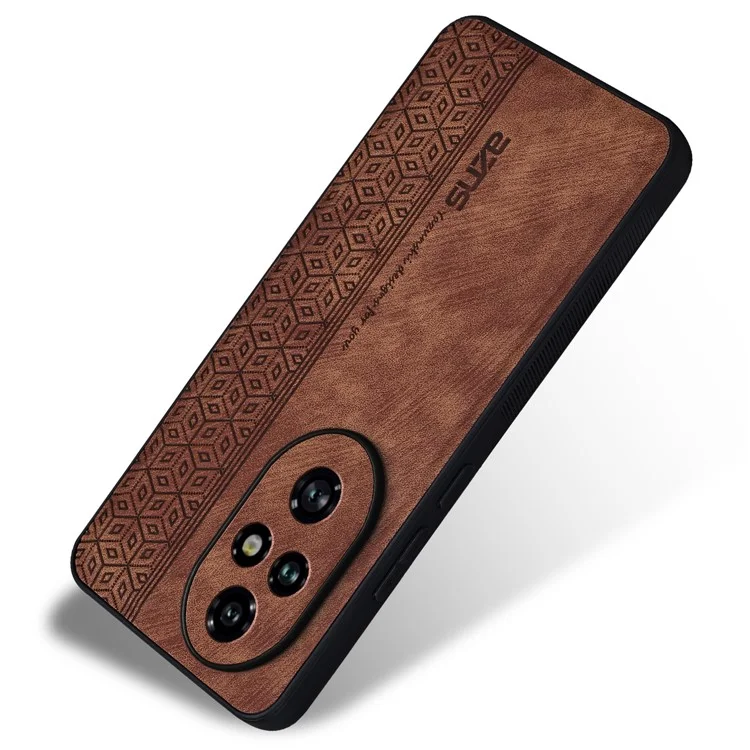AZNS For Honor 200 5G Capa à Prova de Choque Anti-Queda PU+TPU - Marrom