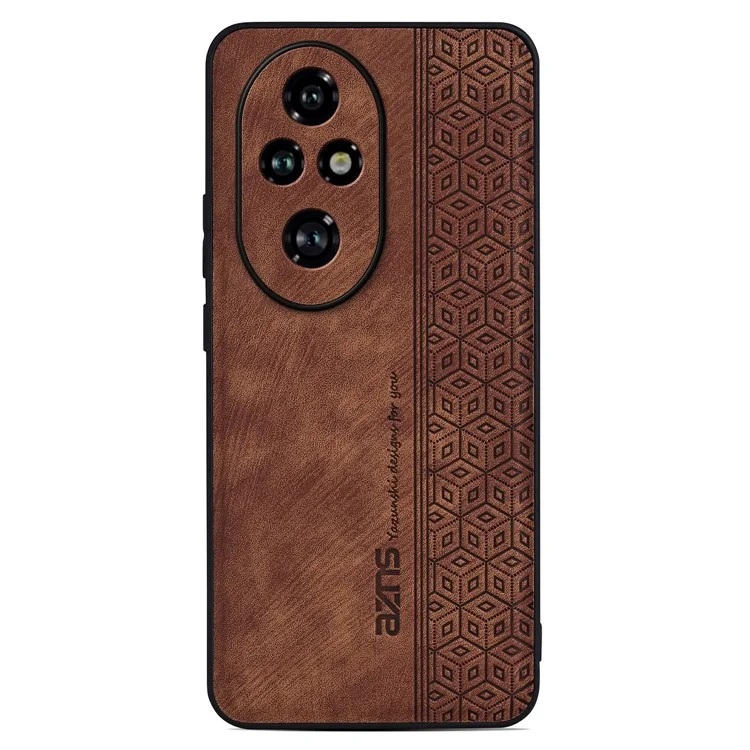 AZNS For Honor 200 5G Capa à Prova de Choque Anti-Queda PU+TPU - Marrom