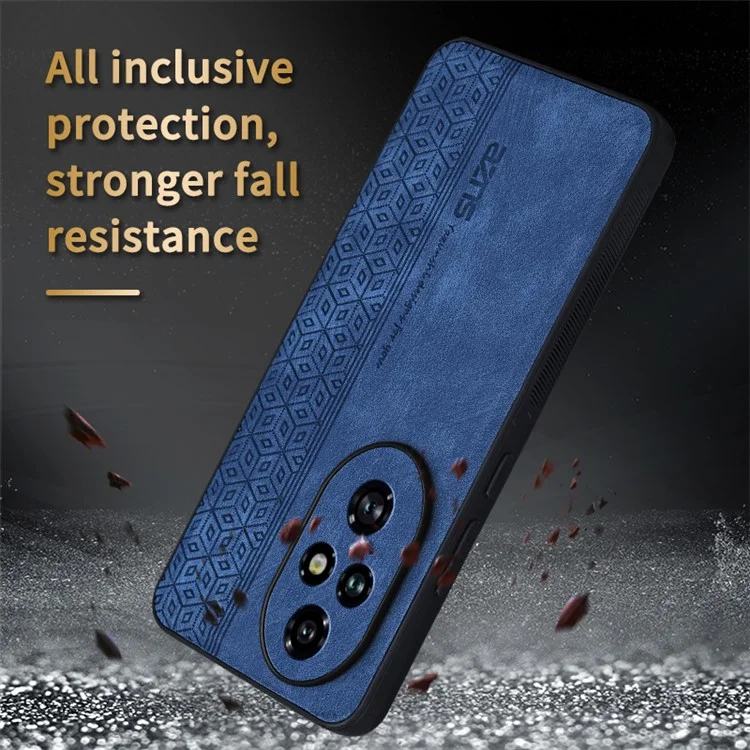 AZNS For Honor 200 5G Capa à Prova de Choque Anti-Queda PU+TPU - Marrom
