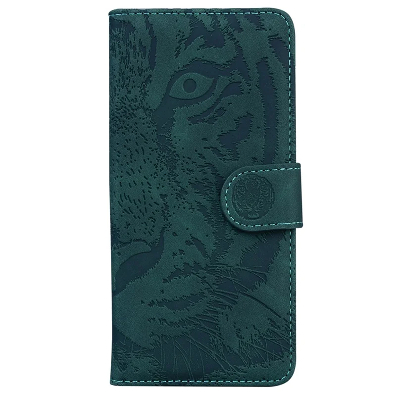 For TECNO Camon 30 4G / 30 5G Case Tiger Imprint Leather Wallet Phone Cover with Stand - Green
