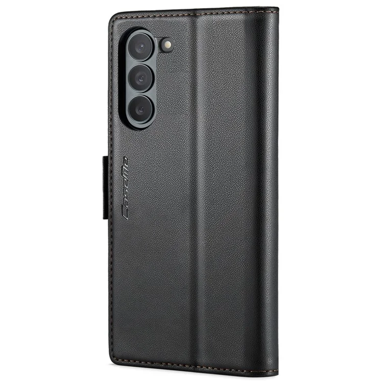 CASEME 023 Série Pour Étui Samsung Galaxy Z Fold6 5G RFID Blocage Portefeuille Support Housse De Téléphone - Noir