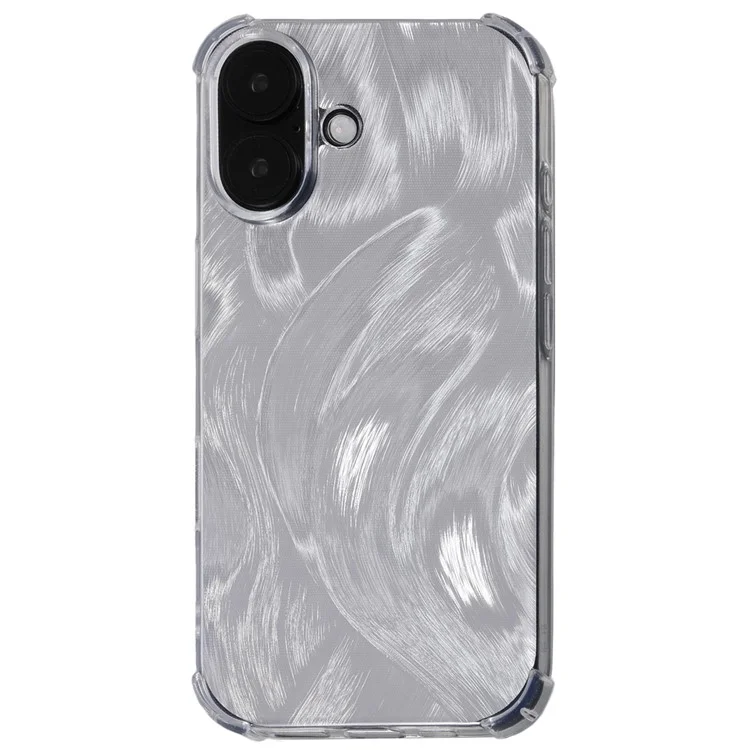 Für iPhone 16 Case TPU Stoßabsorbierende Handyhülle mit 4 Kartenfächern