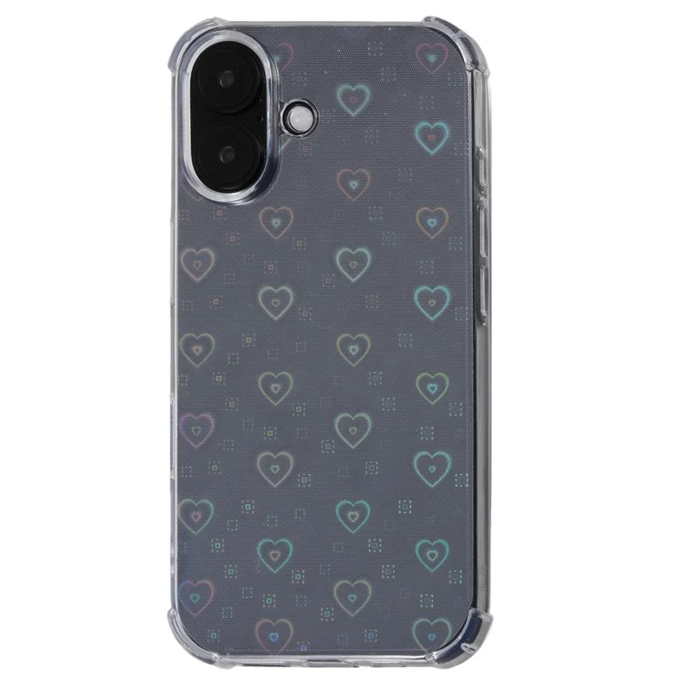 Für iPhone 16 Case TPU Stoßabsorbierende Handyhülle mit 4 Kartenfächern