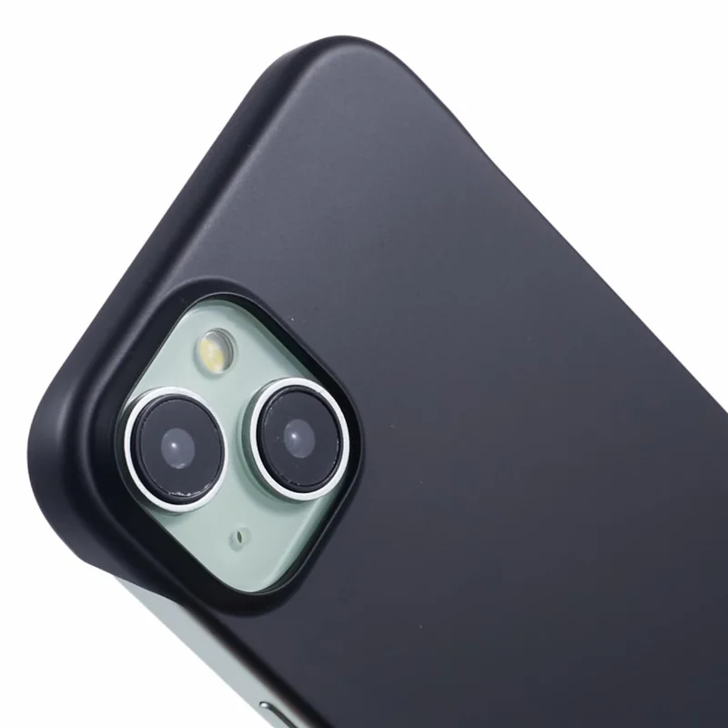 For iPhone 15 Plus Case Borderless Design PC Hard Phone Cover - Sort