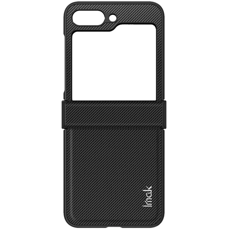 IMAK Ruiyi Series for Samsung Galaxy Z Flip7 FE 5G / Z Flip6 5G Case Leather+PC Phone Cover Carbon Fiber Texture