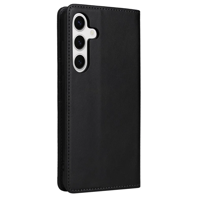 Coque pour Samsung Galaxy S24+ RFID Blocking PU Leather Flip Phone Cover - Noir