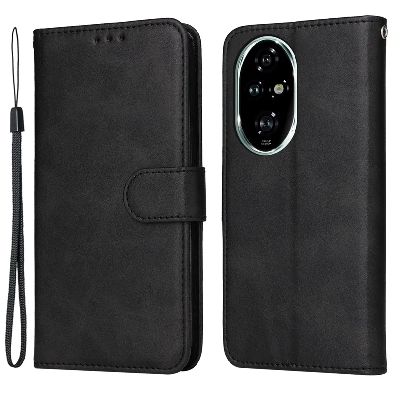 For Honor 200 Pro 5G Case PU Leather Wallet Card Slots Flip Phone Cover - Negro