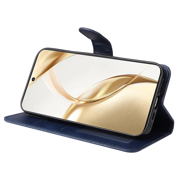 For Honor 200 5G Case PU Leder Stand Handyhülle mit 3 Kartenschlitzen - Blau