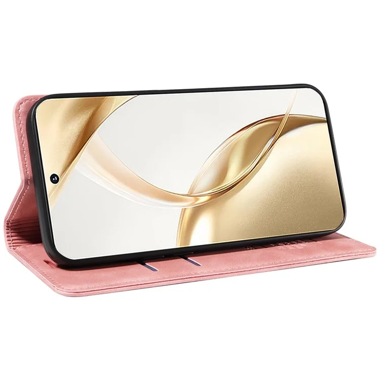 BETOPNICE 003 For Honor 200 5G Case PU Leather Folio Flip Wallet Phone Cover - Rose