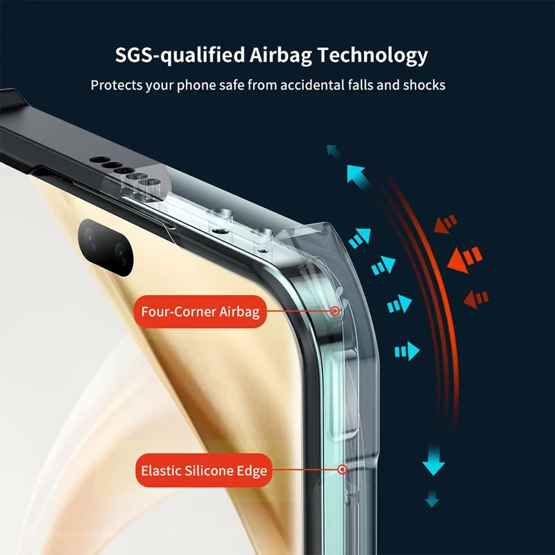 XUNDD For Honor 200 5G Case Acrylic Back TPU Frame Scratch Resistant Phone Cover