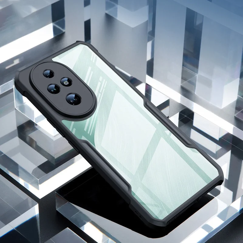 XUNDD For Honor 200 5G Case Acrylic Back TPU Frame Scratch Resistant Phone Cover