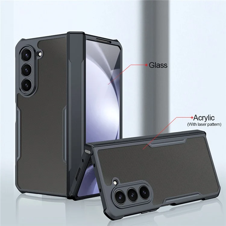 Bulk Purchasing XUNDD For Samsung Galaxy Z Fold6 5G Case Dropproof TPU+Acrylic Phone Cover with Screen Film / Protective Bar