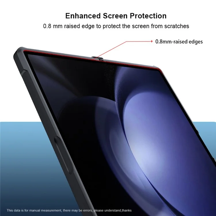 Bulk Purchasing XUNDD For Samsung Galaxy Z Fold6 5G Case Dropproof TPU+Acrylic Phone Cover with Screen Film / Protective Bar