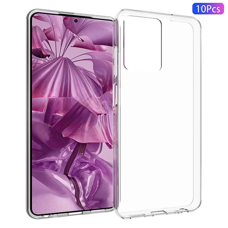 10 pièces / paquet pour le boîtier HMD Pulse+ / Pulse Pro Étui souple en TPU Housse de téléphone transparente cristalline sans marque d'eau
